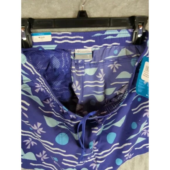 Columbia Women's Sandy River Ii Printed Mid-Rise Shorts, Purple Lotus, XL - Picture 5 of 7